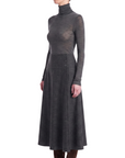 INTERDEE pull chaussette laine/soie anthracite