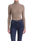 INTERDEE pull chaussette strass taupe