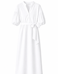 Kleid Puffärmel Weiss