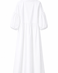 Kleid Puffärmel Weiss