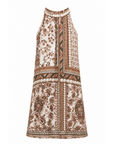 Robe tunique imprimée kaki