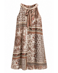 Robe tunique imprimée kaki