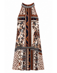 Robe tunique imprimée marine