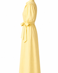 Robe manches bouffantes jaune