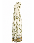 Robe longue kaki motifs maillons