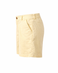 Short chino coton jaune clair