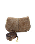 Helena runde Loden-Cognac-Handtasche GIANNI CHIARINI