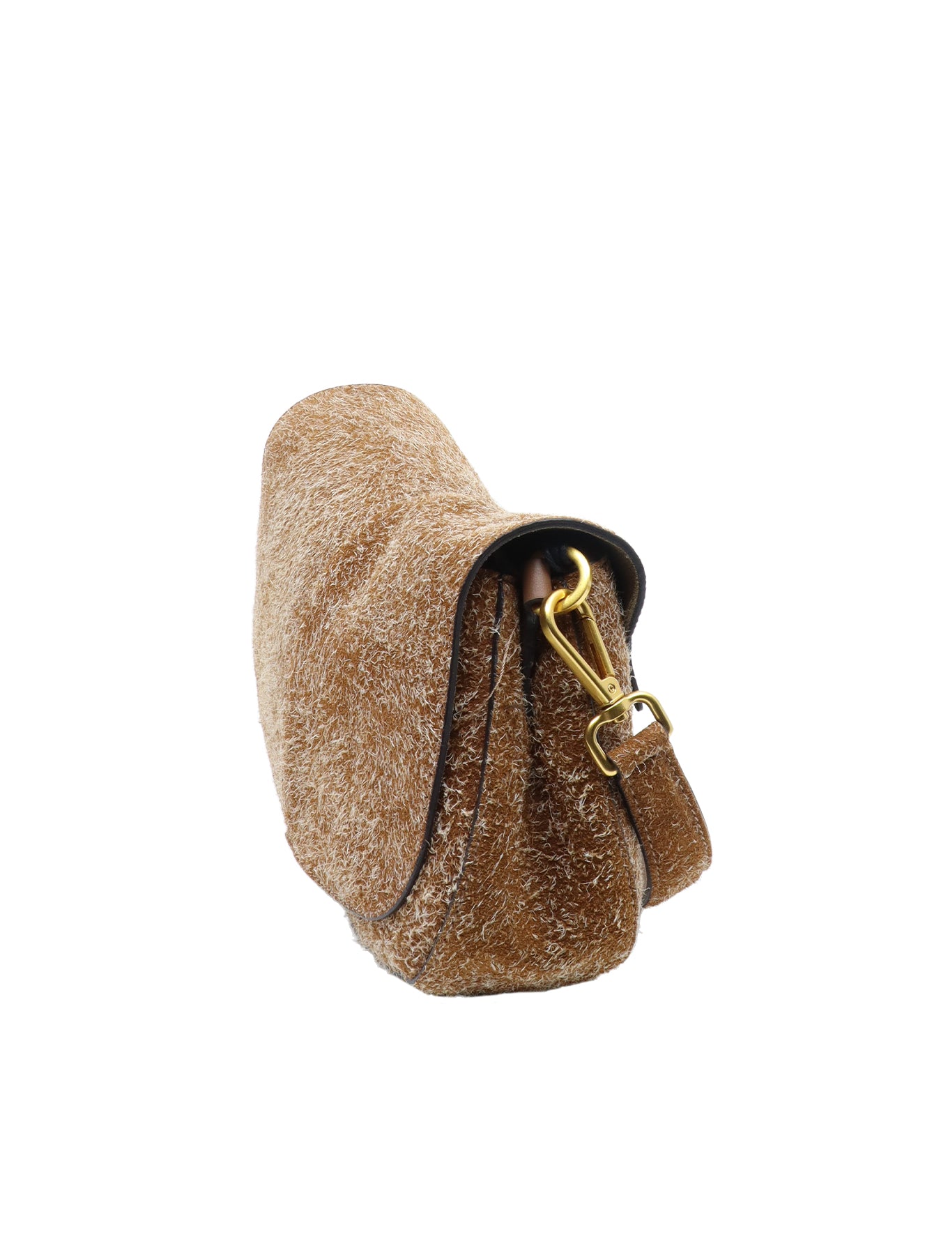 Helena runde Loden-Cognac-Handtasche GIANNI CHIARINI