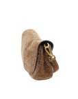 Helena runde Loden-Cognac-Handtasche GIANNI CHIARINI