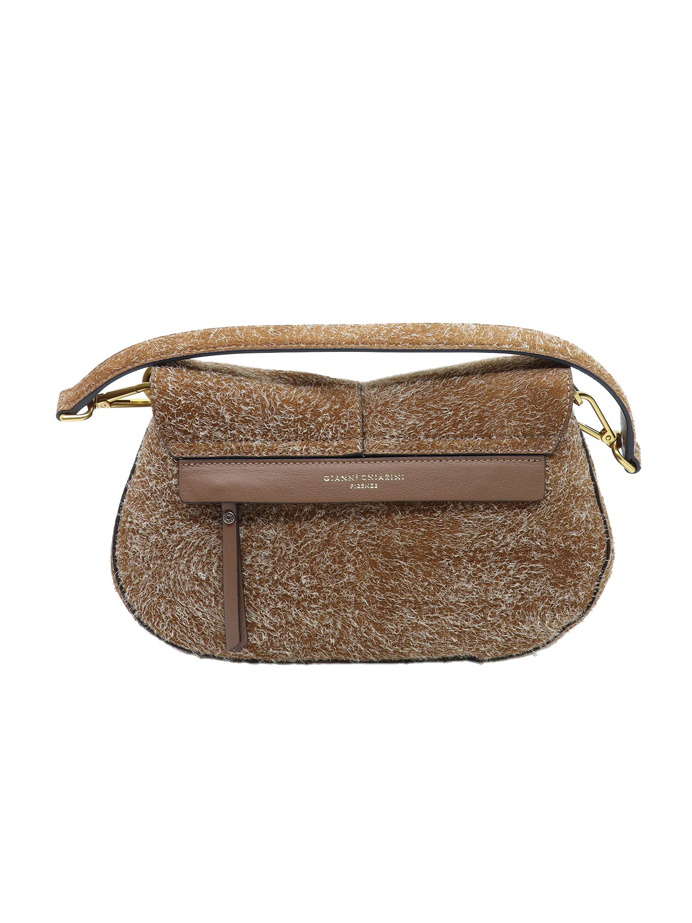 Helena runde Loden-Cognac-Handtasche GIANNI CHIARINI