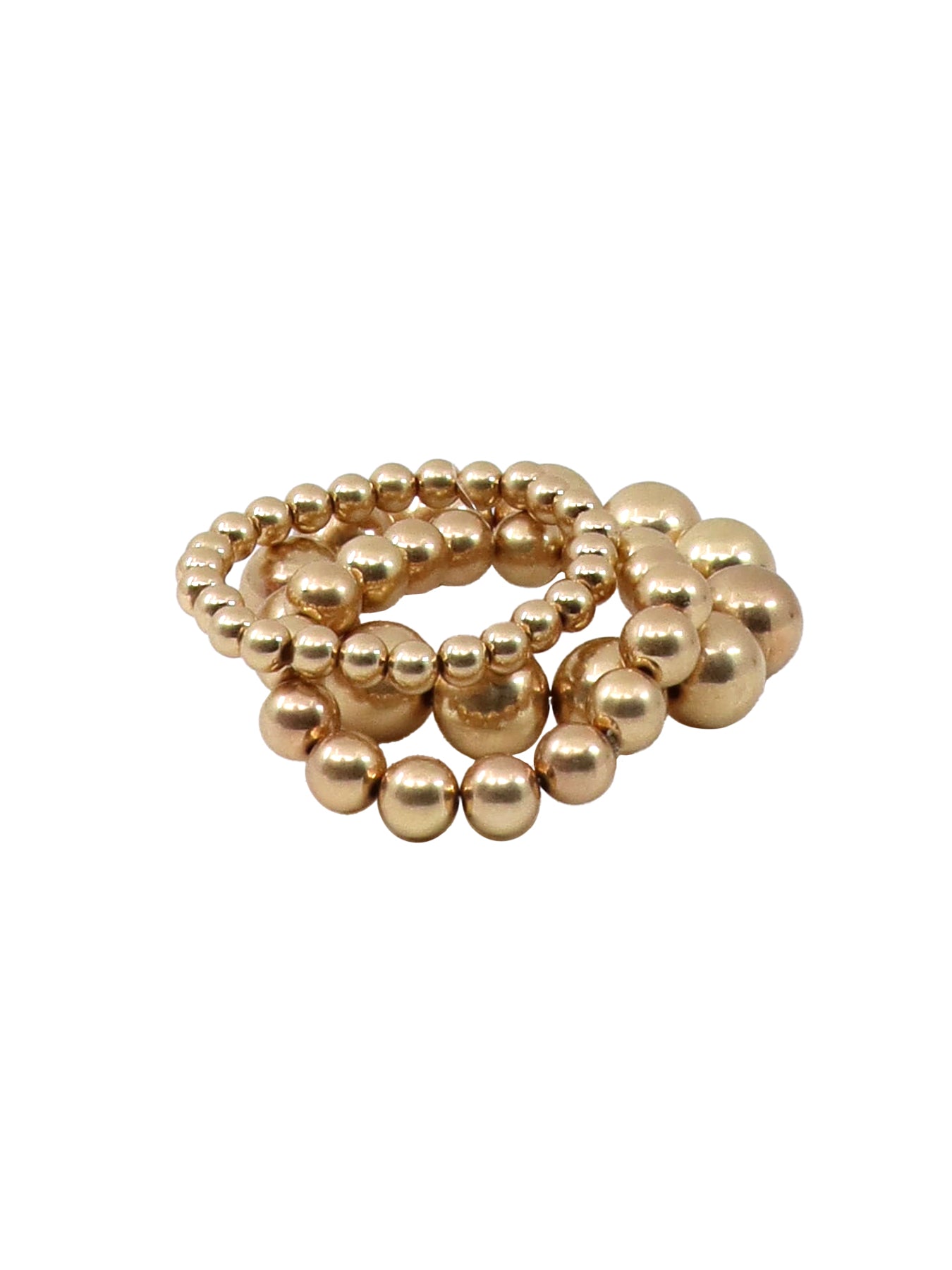 Goldenes Kugelarmband