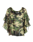 Jeff Tenore Camouflage-Bluse