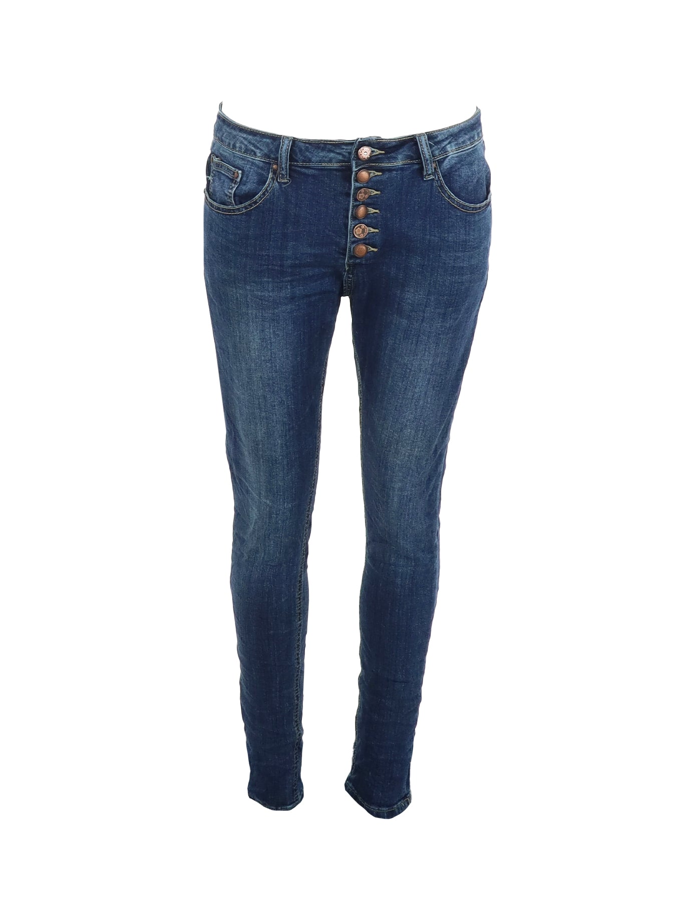 PdJ Denim-Jeans mit Knöpfen
