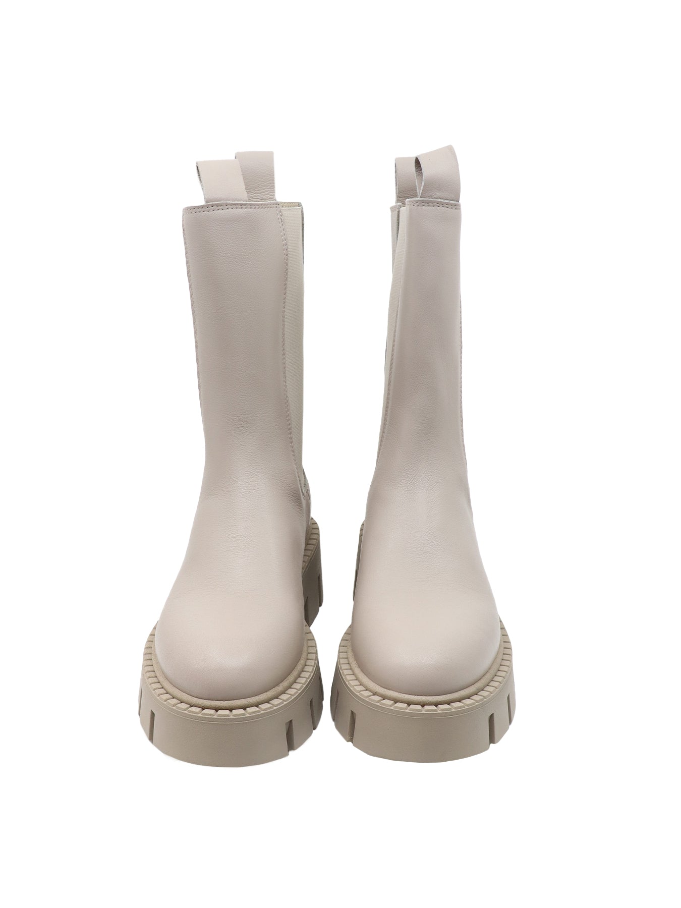 CPH 139 Stiefeletten aus greigefarbenem Leder