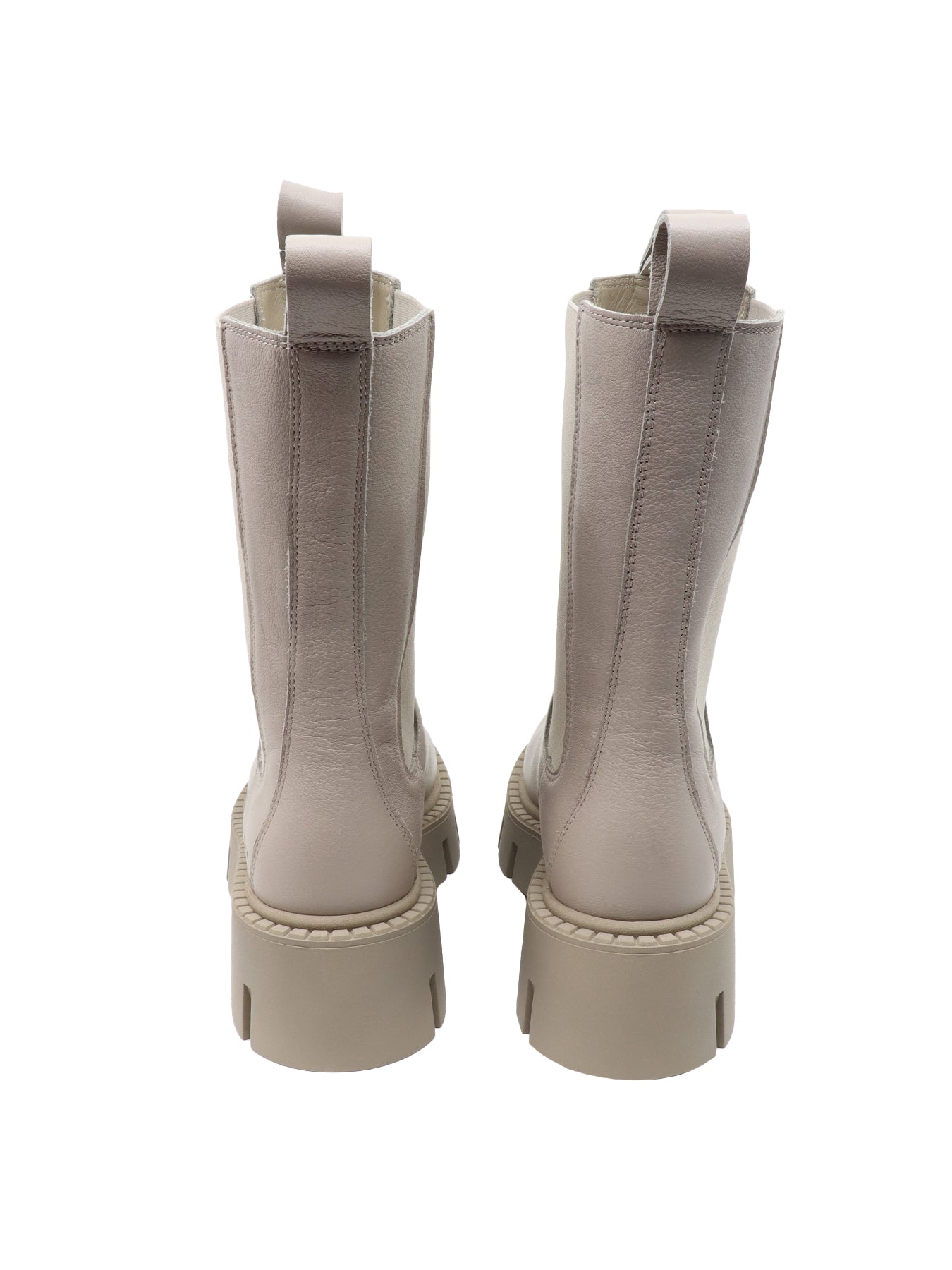 CPH 139 Stiefeletten aus greigefarbenem Leder