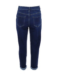 Jeans super strech mom denim foncé