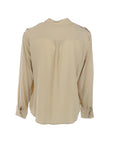 Interdee – Klassische Bluse mit Stehkragen in Beige