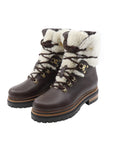 Bottines en cuir et fourrées marron La Thuile 918