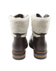 Bottines en cuir et fourrées marron La Thuile 918