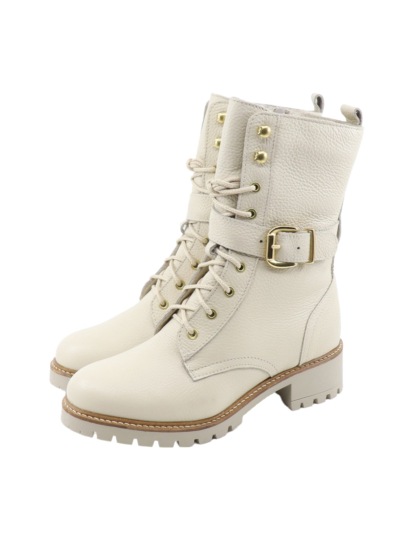La Thuile 981 Stiefeletten aus Panna-Leder