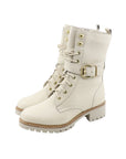 La Thuile 981 Stiefeletten aus Panna-Leder