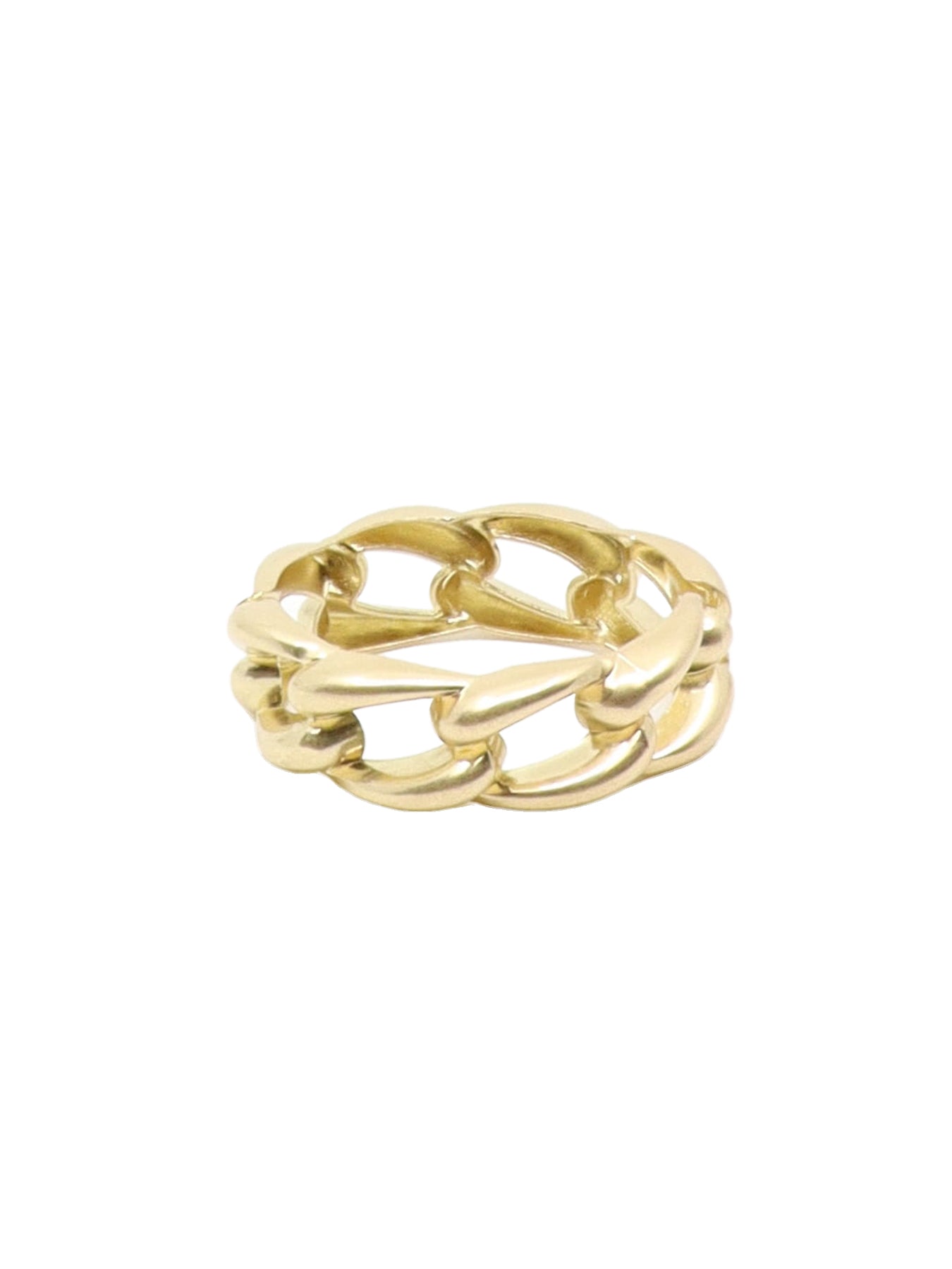 Panzerkettenarmband aus gebürstetem Gold
