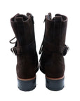 Bottines en croute de cuir marron La Thuile 981