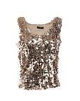 Natacha – Tanktop mit goldenen Pailletten