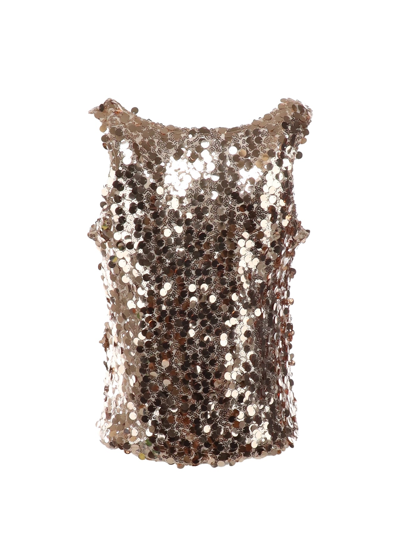 Natacha – Tanktop mit goldenen Pailletten