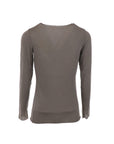 Feiner taupefarbener Kaschmirpullover