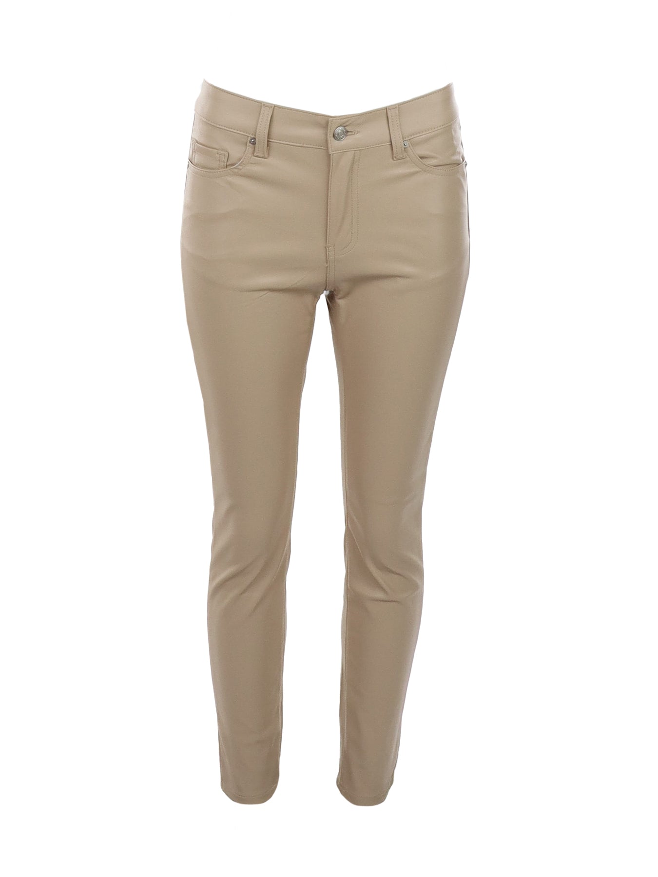 Hellbeige vegane Lederhose