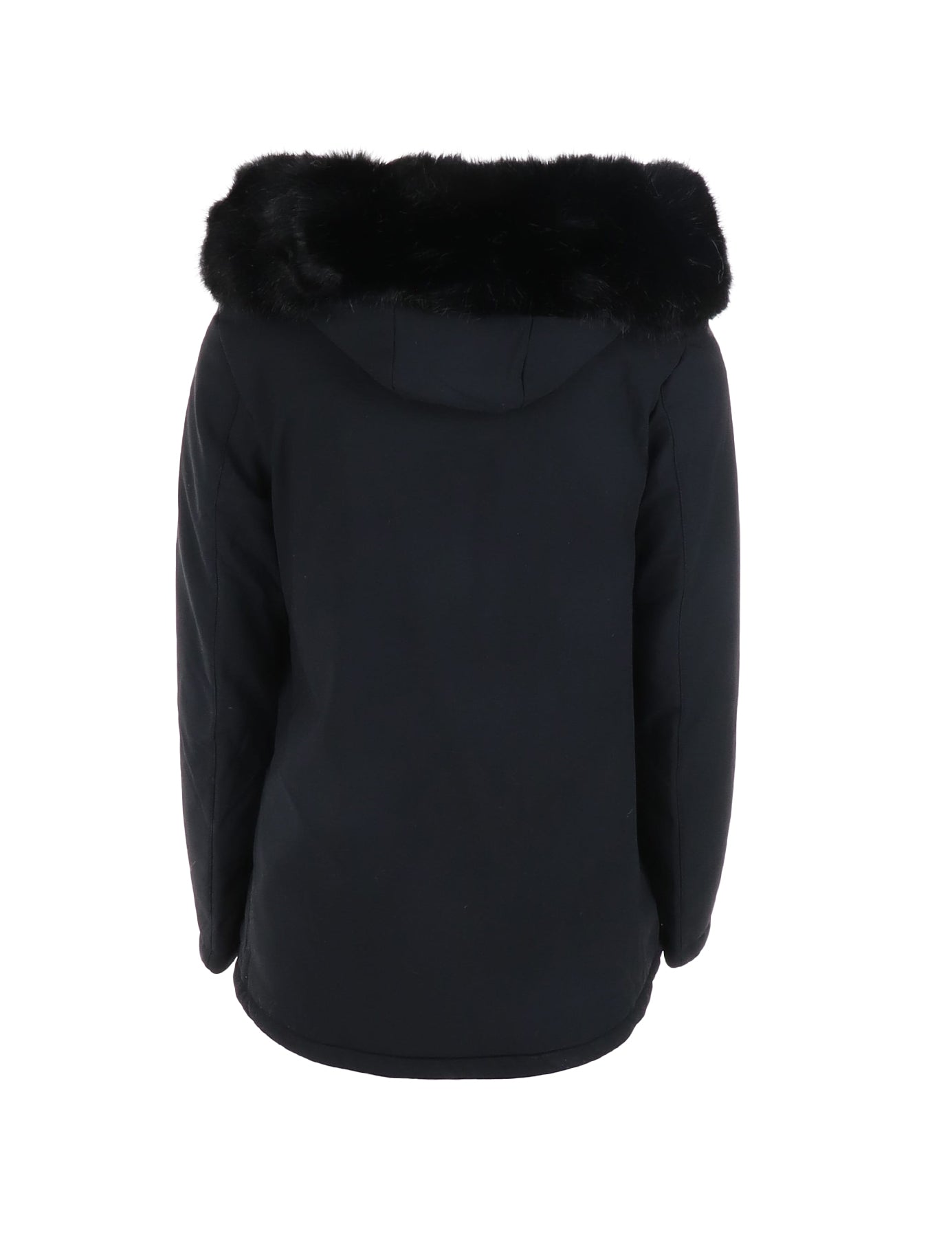 Kurze schwarze Daunenjacke