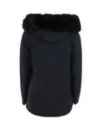 Kurze schwarze Daunenjacke