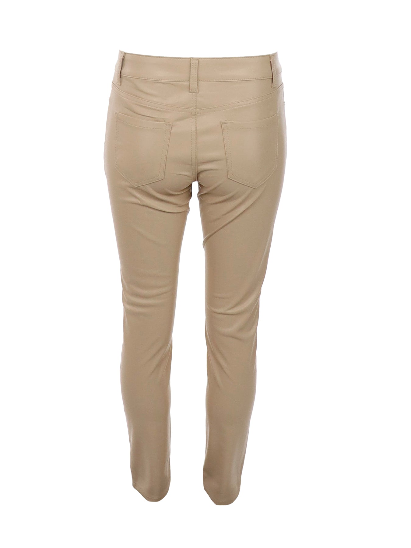 Hellbeige vegane Lederhose