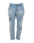 Jeans délavé "LOVE"