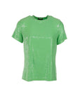 Grünes Pailletten-T-Shirt Natacha