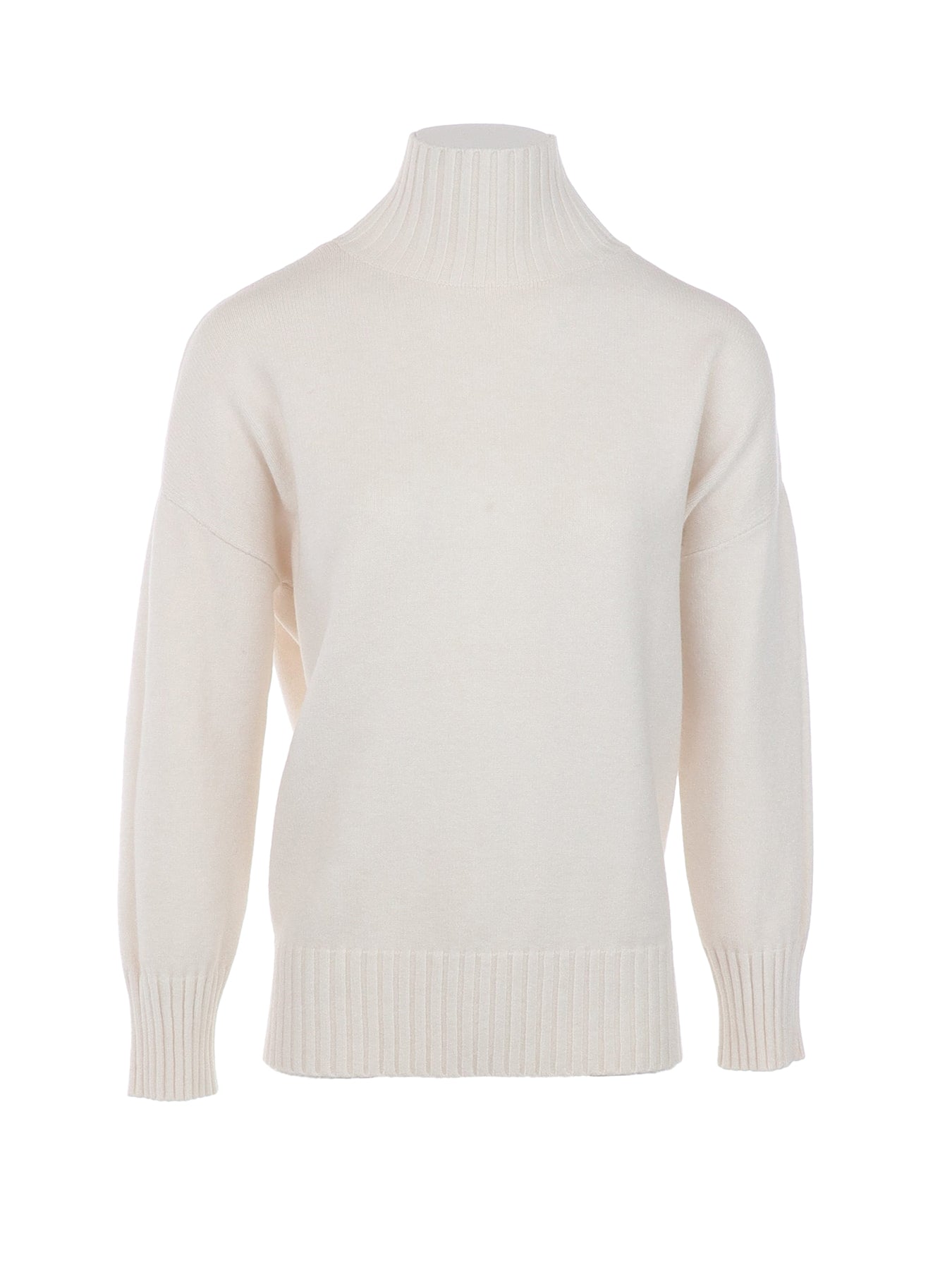 Pull col cheminée écru Natacha