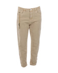 Jeans beige chainons Gil Santucci