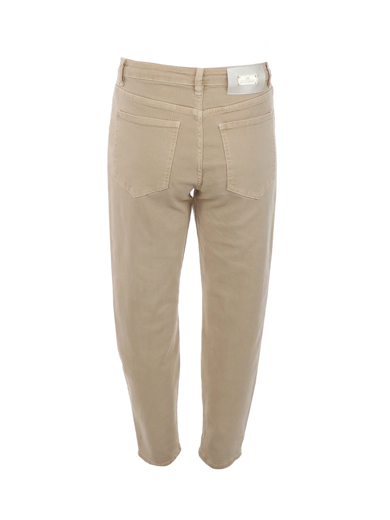 Jeans beige chainons Gil Santucci