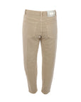 Jeans beige chainons Gil Santucci