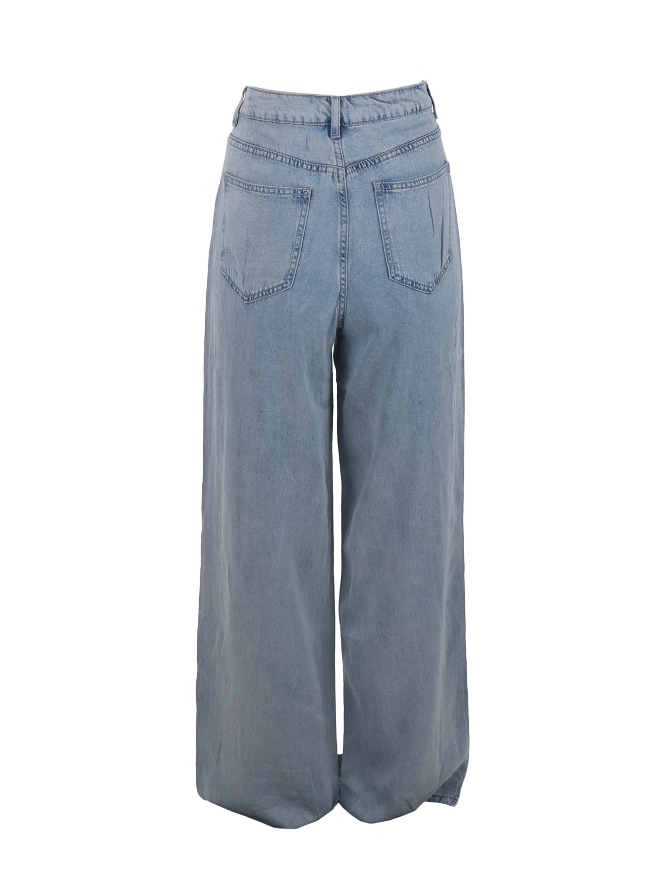 Jeans souple large délavé