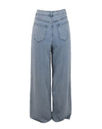 Jeans souple large délavé