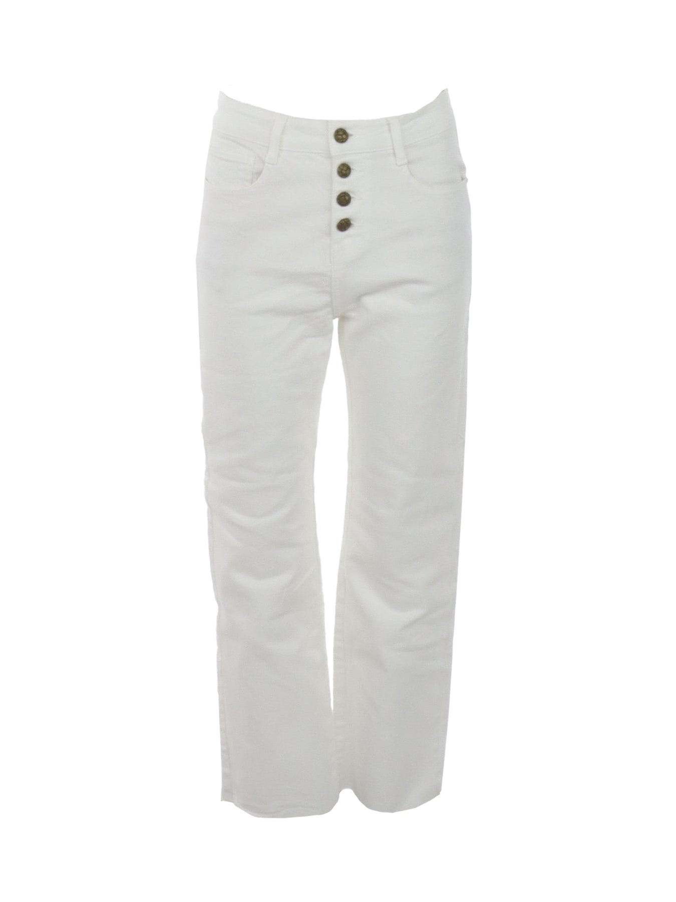 Jeans blanc droit