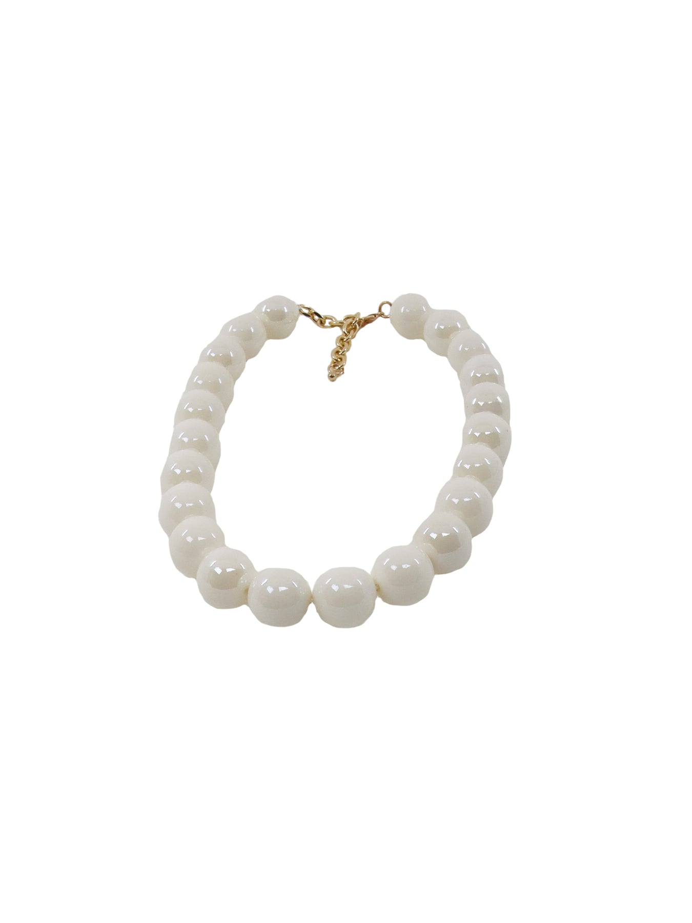 Ras de cou boules blanc