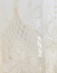 Pantalon broderie anglaise écru