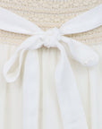 Pantalon broderie anglaise écru