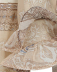 Robe légère motifs cachemires beige taupe