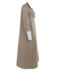 Robe midi évasée beige Daniel & Meier