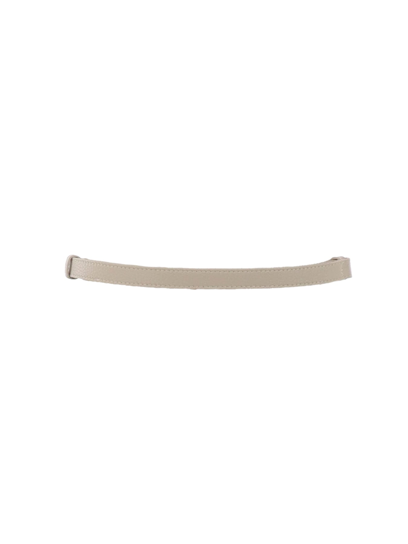 Ceinture fine cuir écru fermoir doré