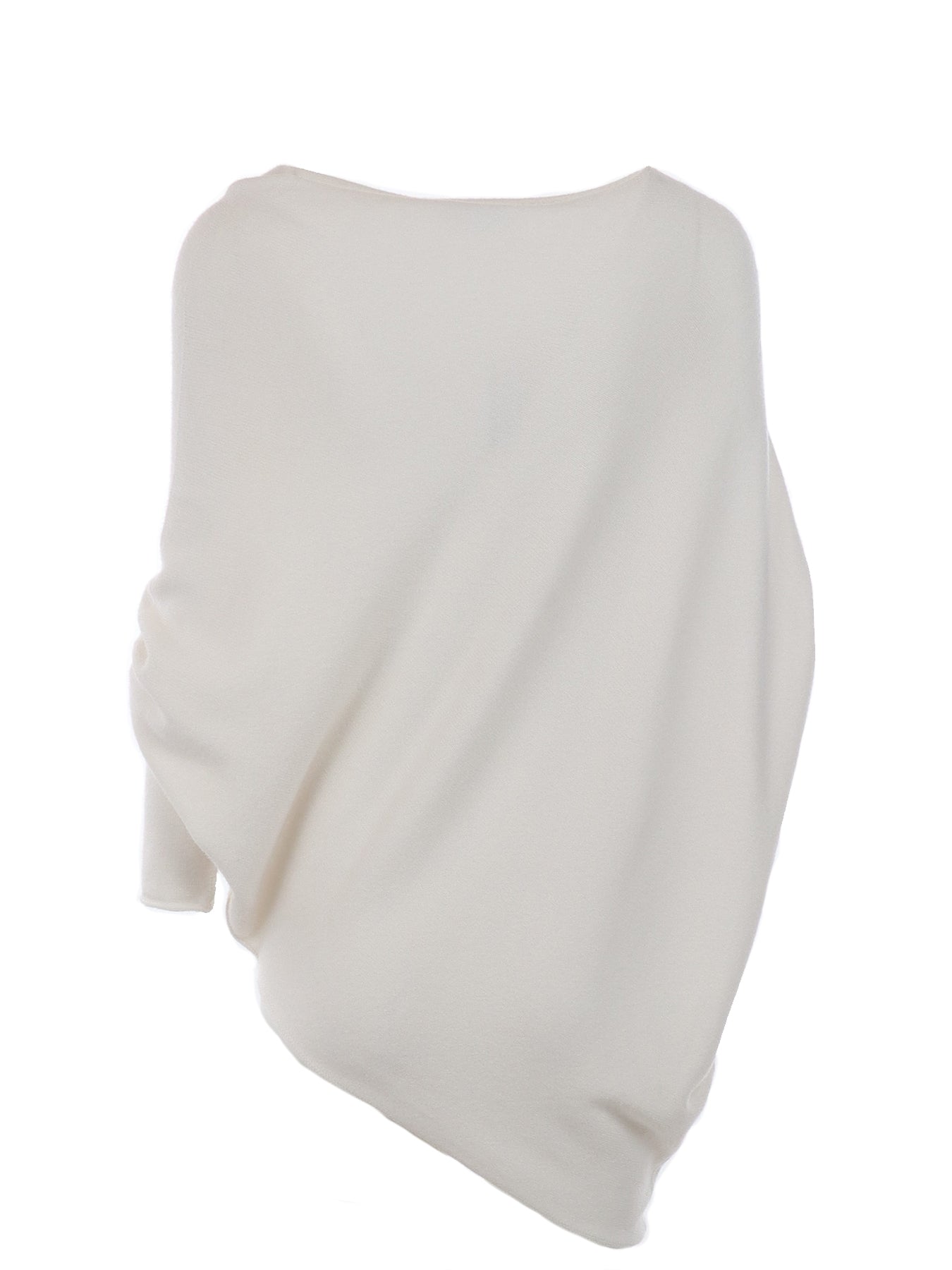 Pull col asymétrique écru Natacha